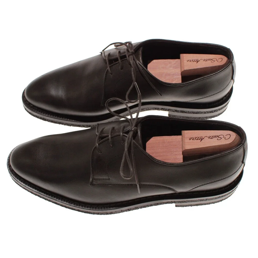 Di Bianco NWD Derby Dress Shoes Size 11 US in Brown Leather Made in Italy